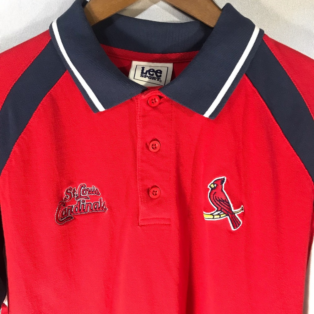 St. Louis Cardinals Red Polo Shirt Size Medium